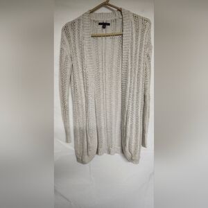 Women's Cream Open-Front American Eagle Outfitters Sweater